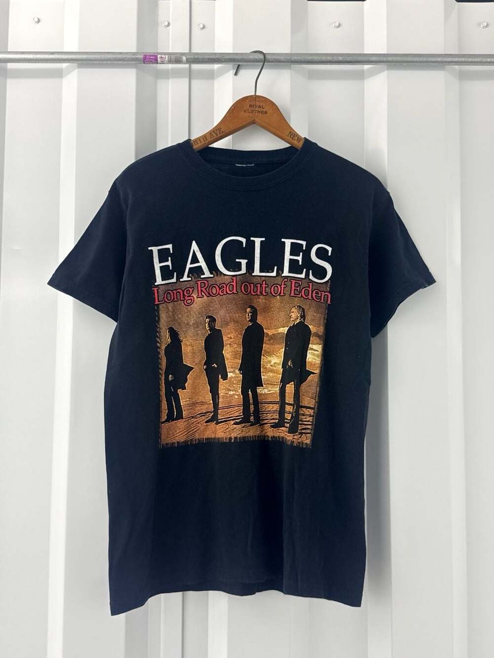 Vintage 08 Eagles Long Road Out Of Eden Tour Shirt Small Black Band Concert Tee